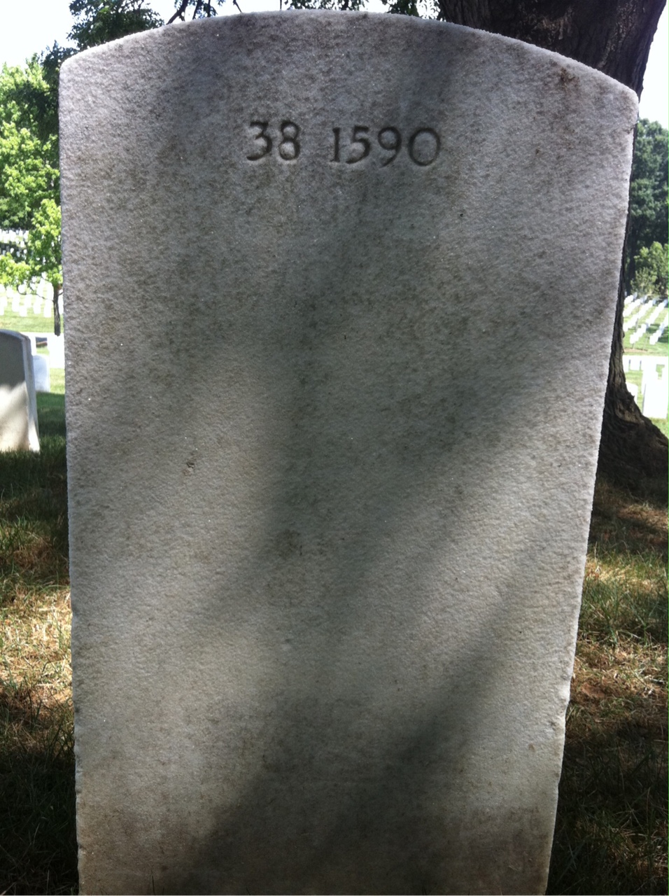 Back of headstone — Nellie Moore
