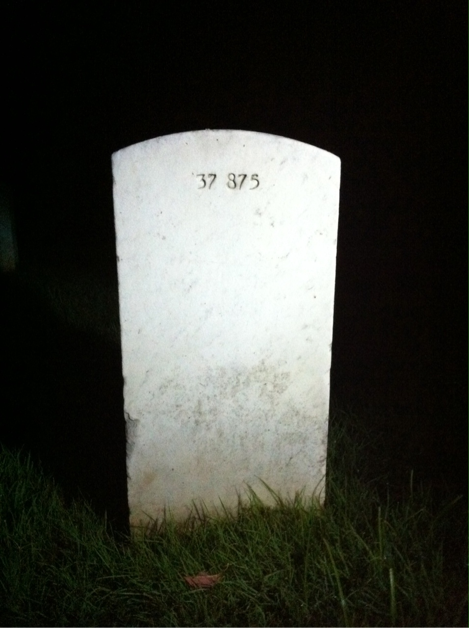 Back of headstone — Robert Moss