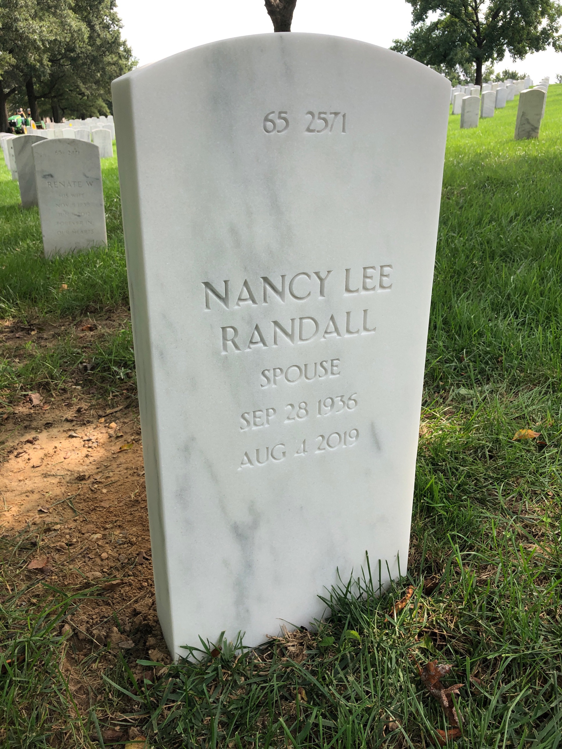 Back of headstone — Thomas Sherman Will