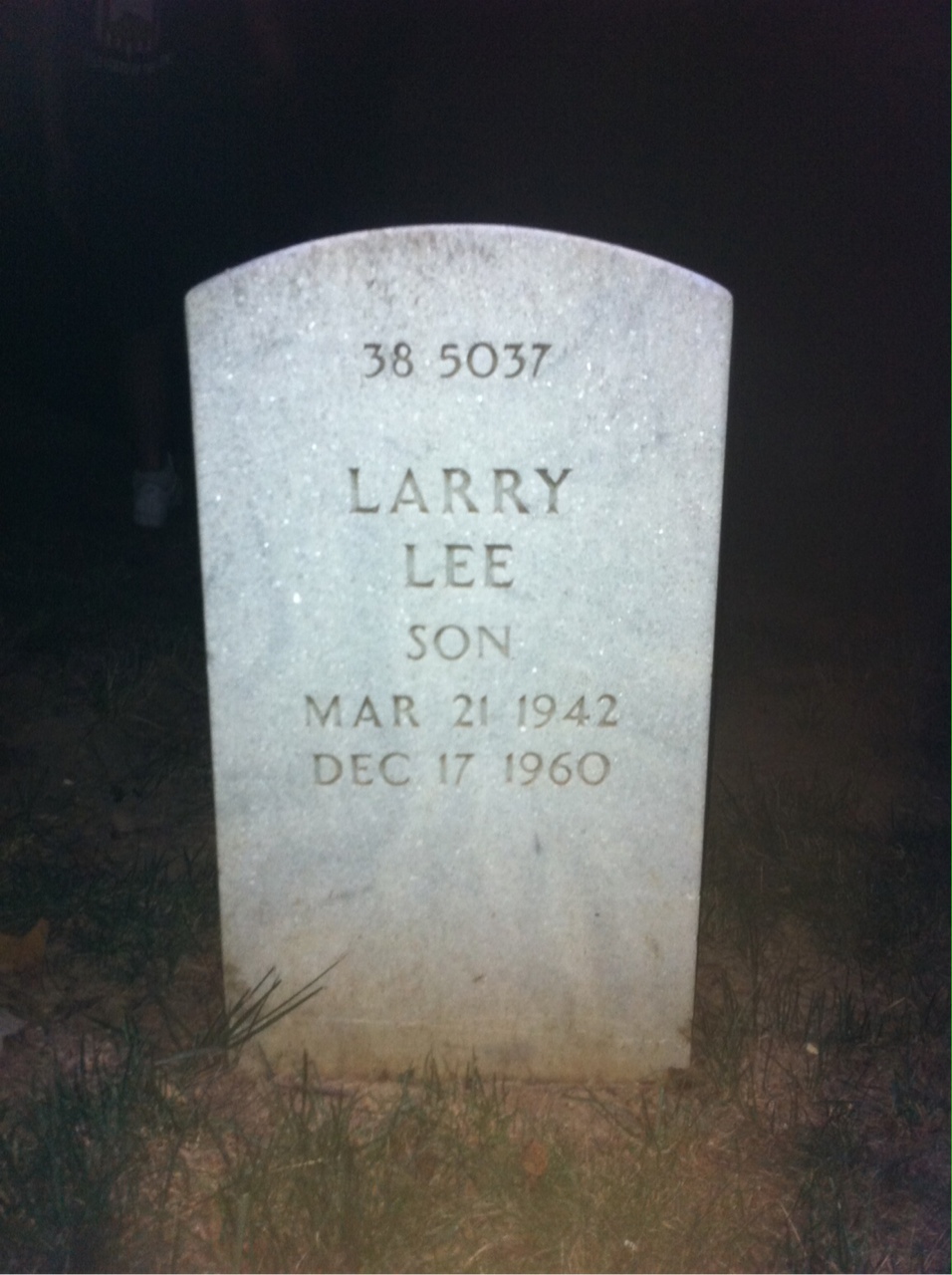 Back of headstone — Ernest Blake