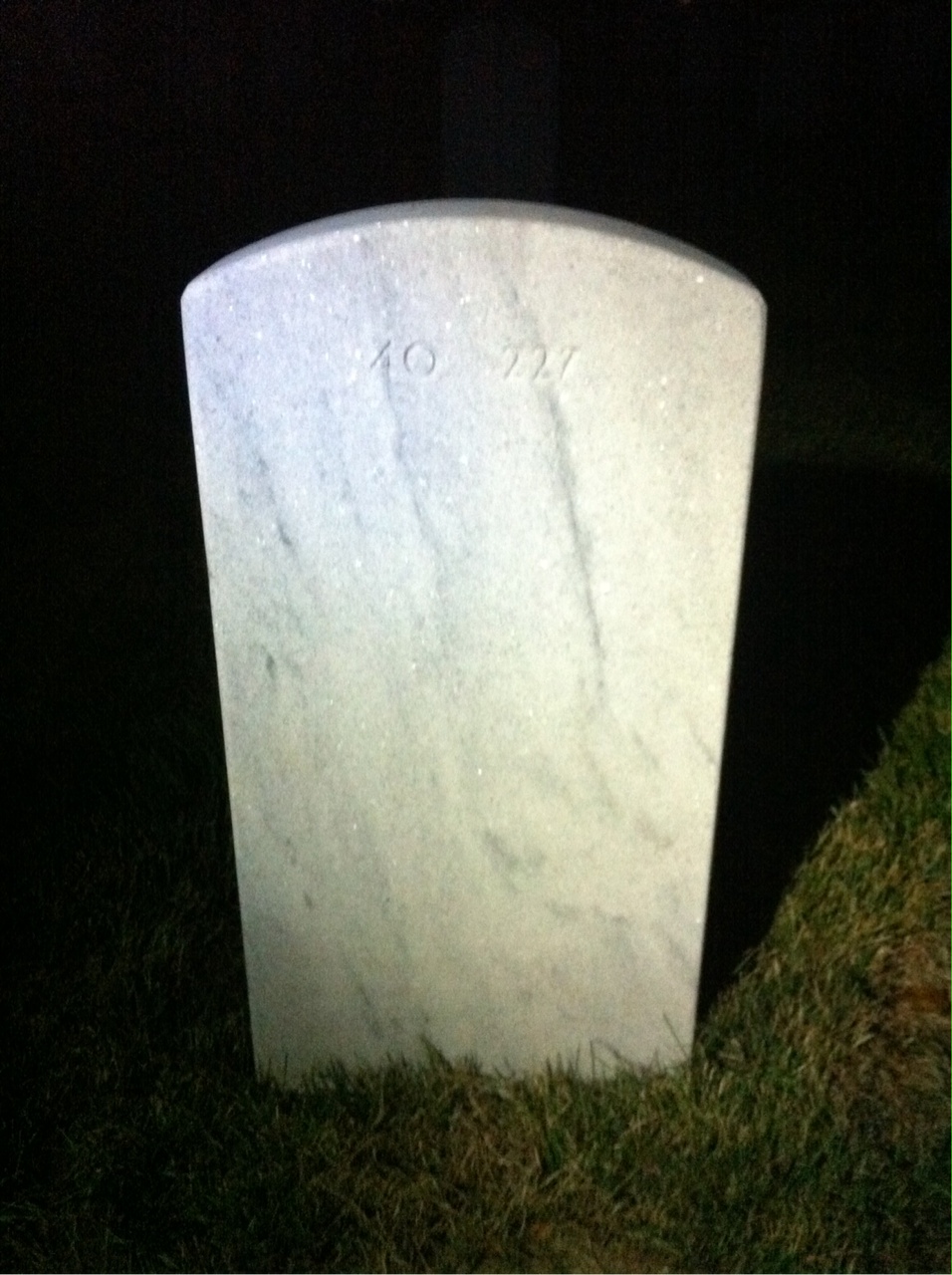 Back of headstone — Ronny Steve Vigilant