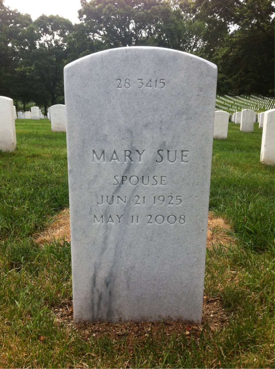 Back of headstone — James Holstrom