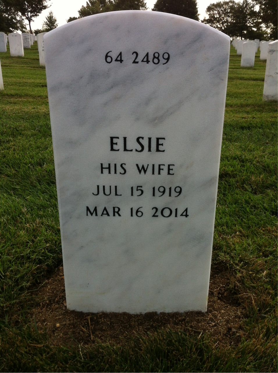 Back of headstone — Edward Hale