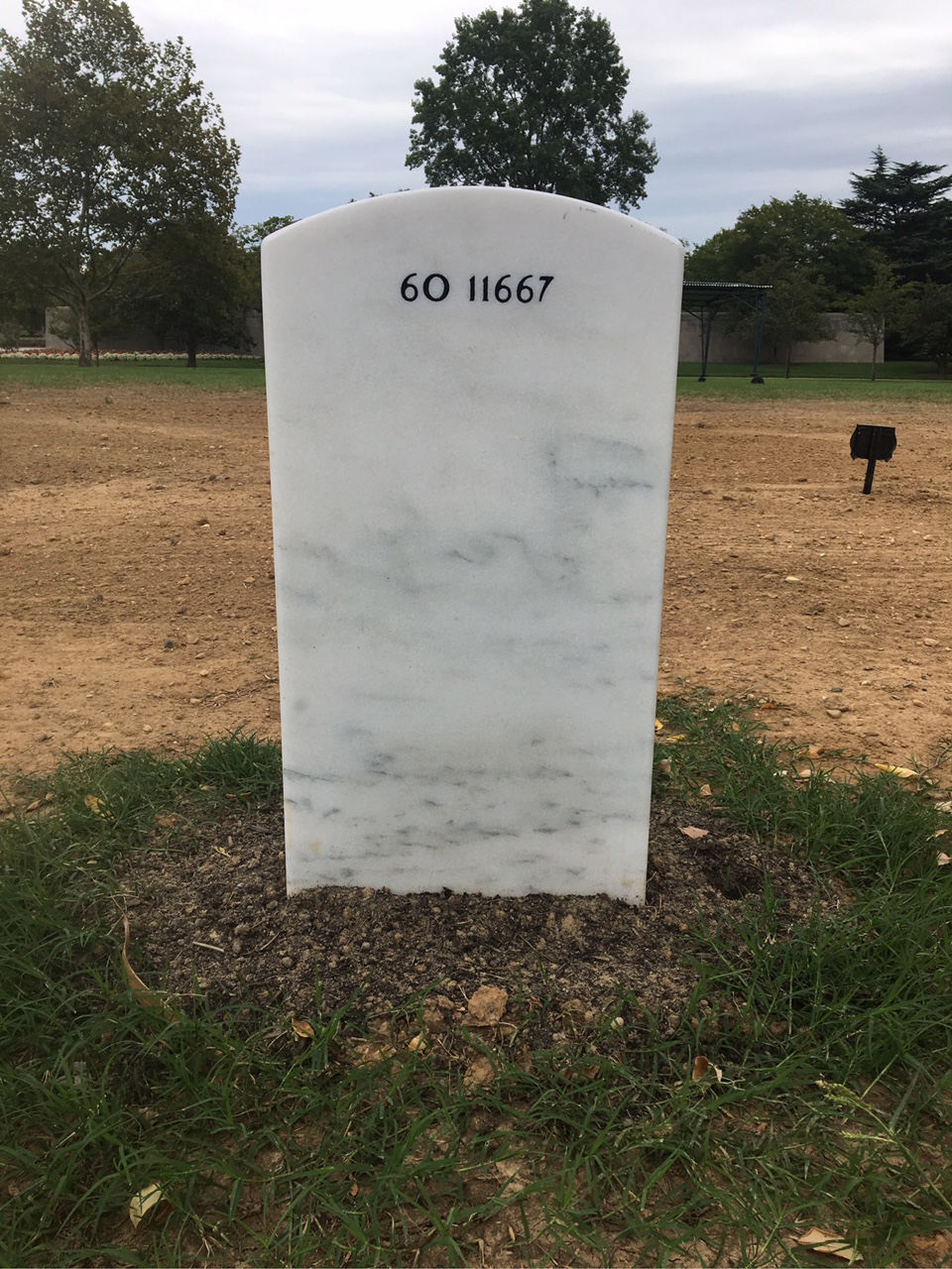 Back of headstone — Thomas William Sabo