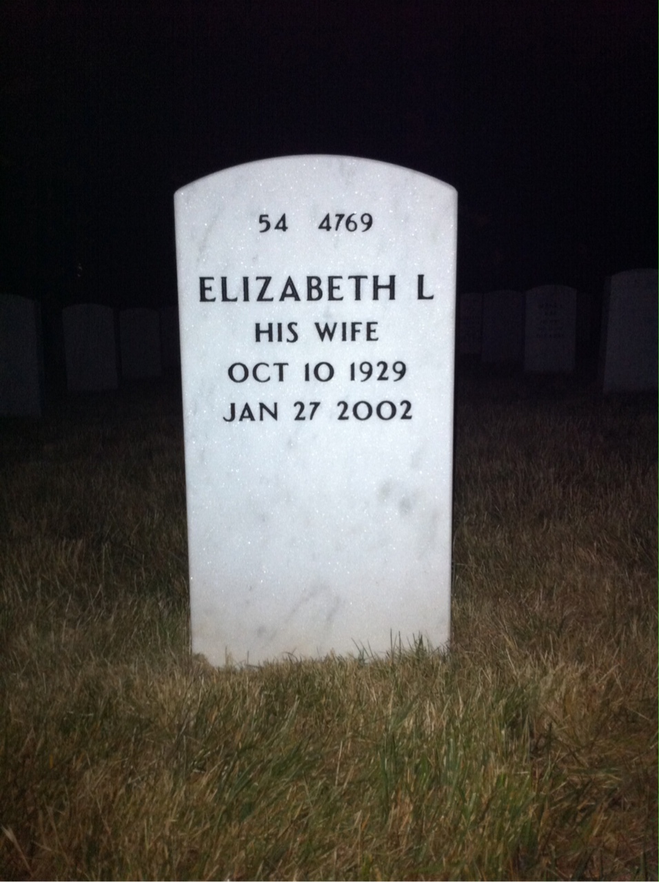 Back of headstone — Joseph Mikula