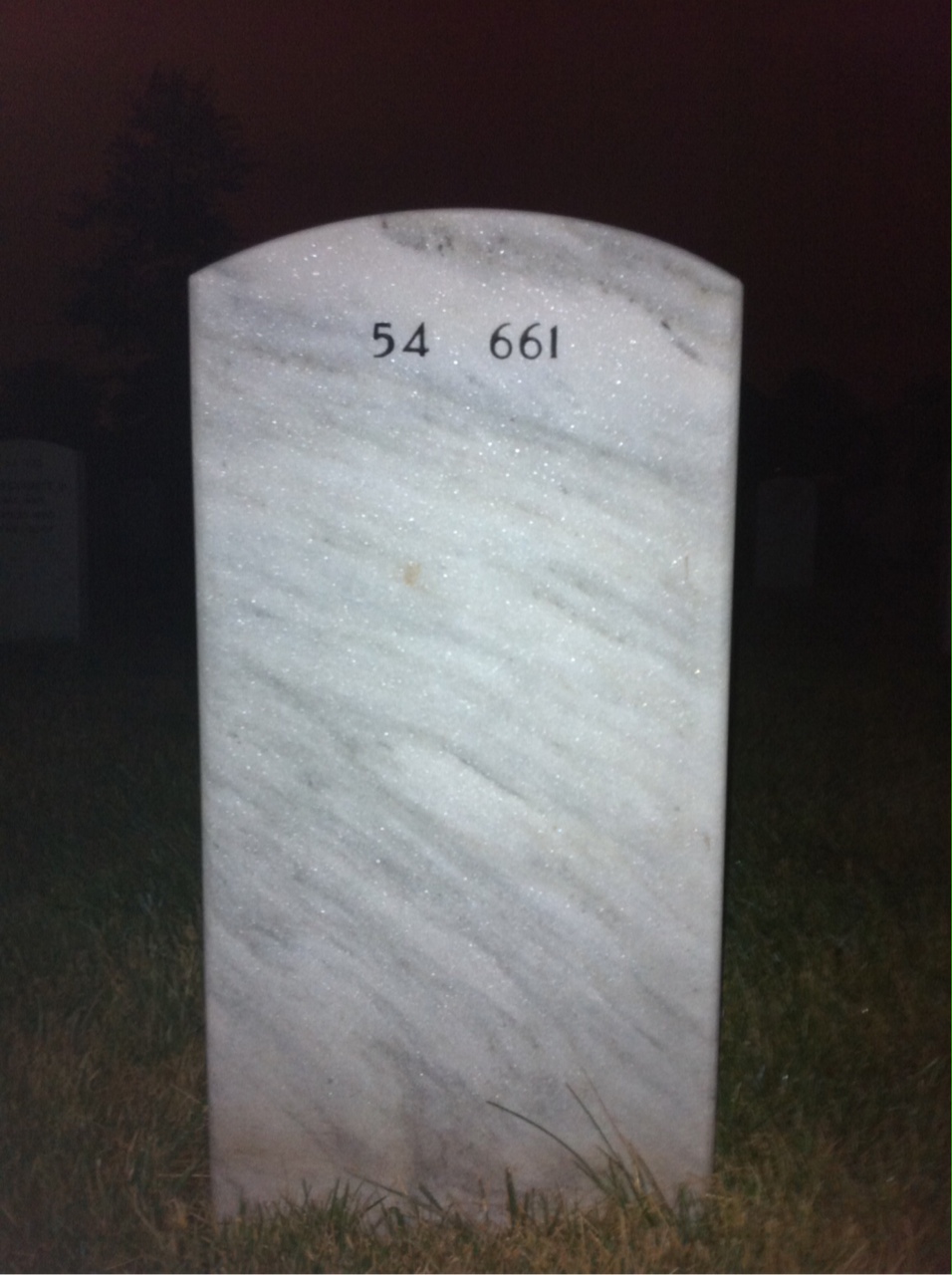 Back of headstone — Danny Byrd
