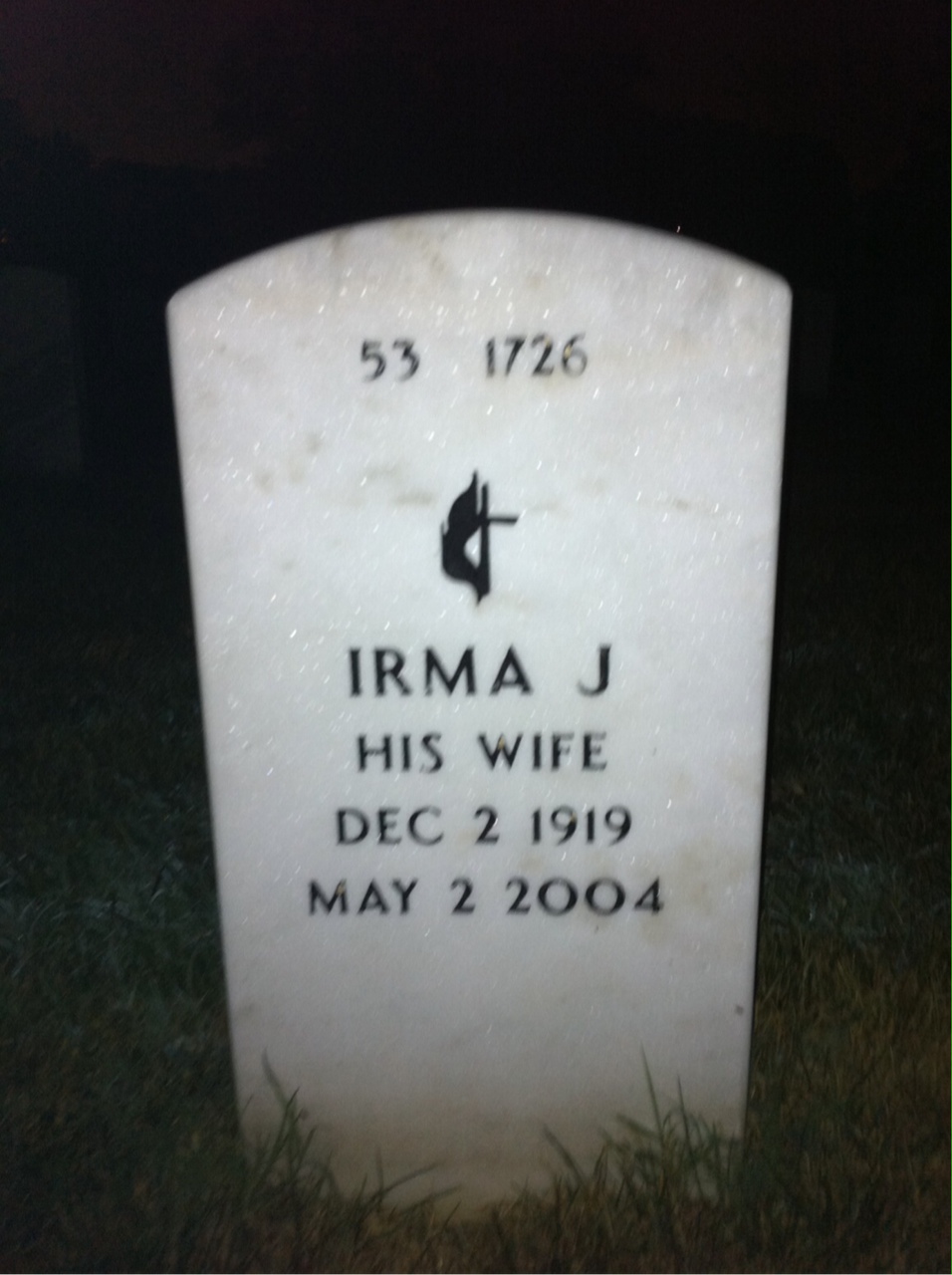 Back of headstone — Howard Halen