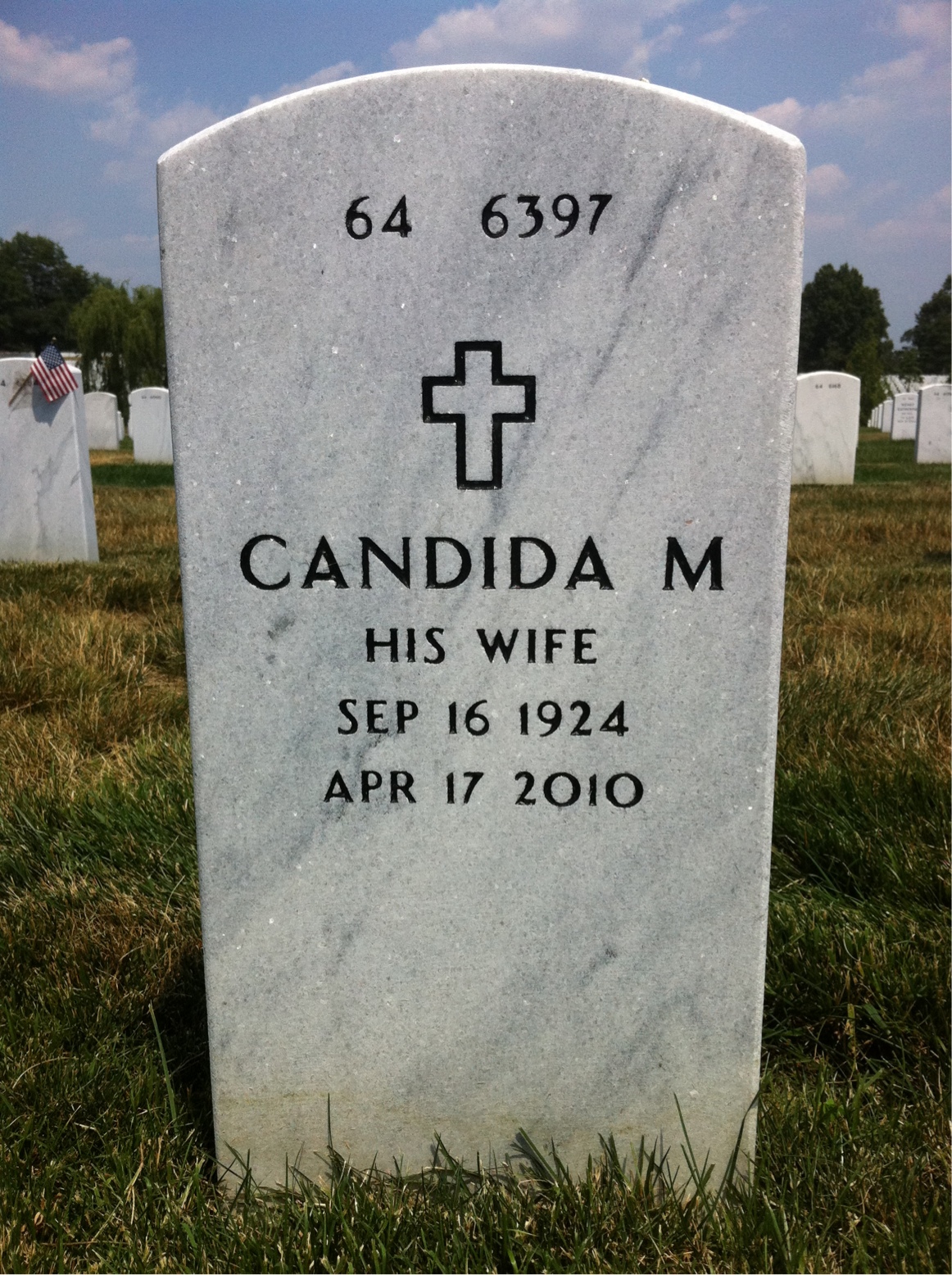 Back of headstone — Arthur Datnoff