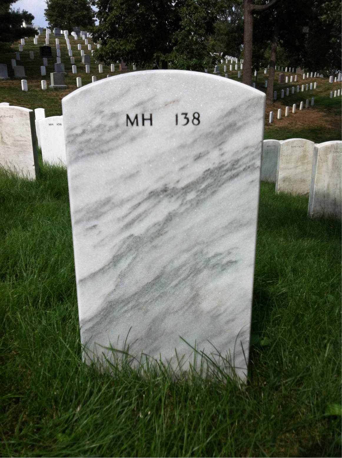 Back of headstone — David Plesser