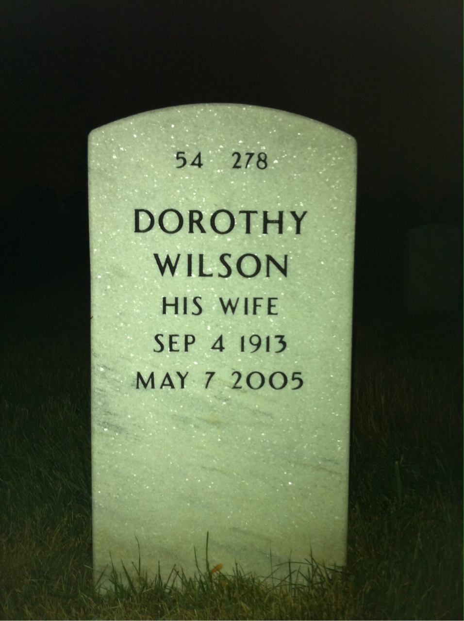 Back of headstone — John Mccullough
