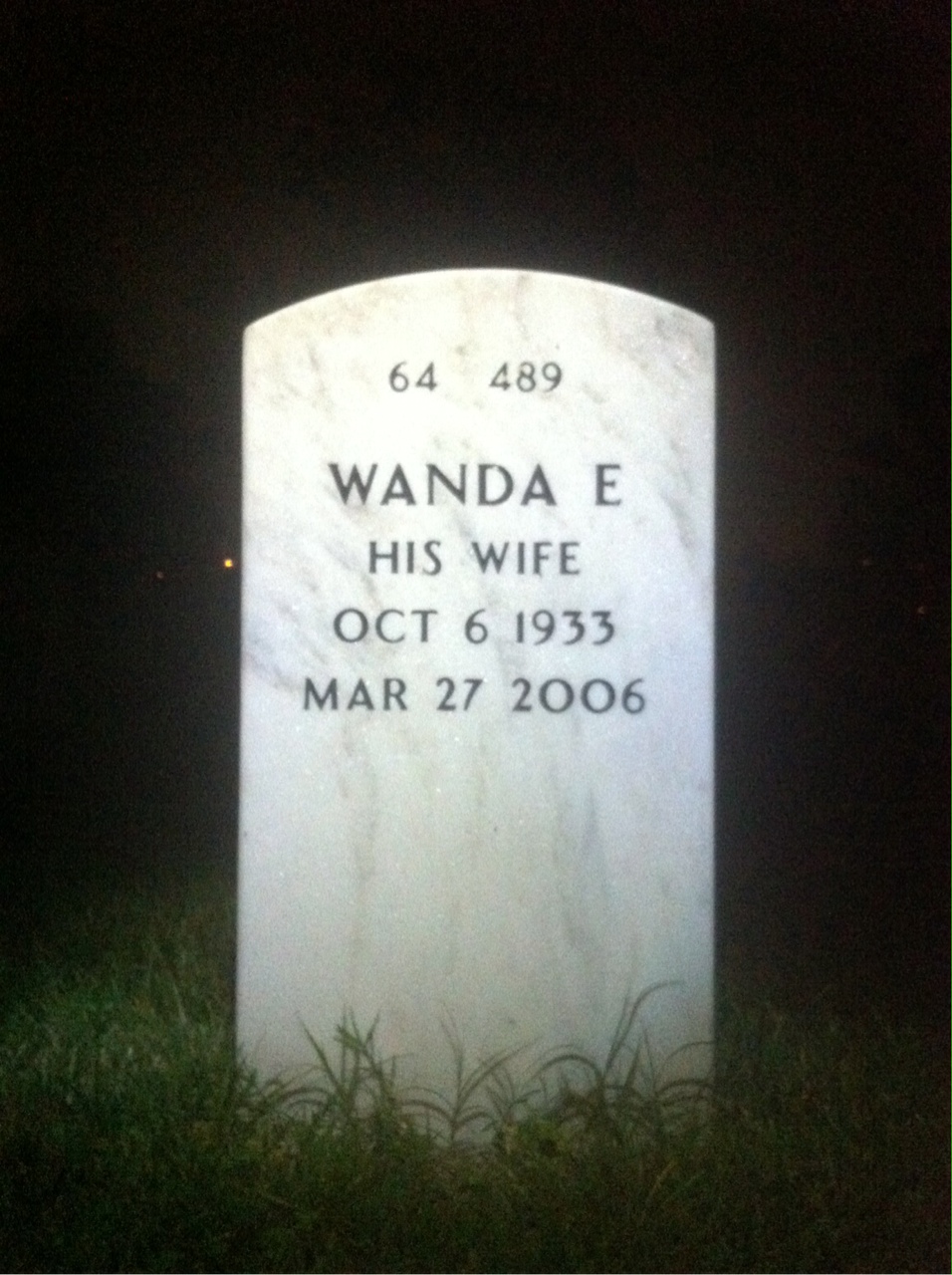 Back of headstone — Asbel Taylor