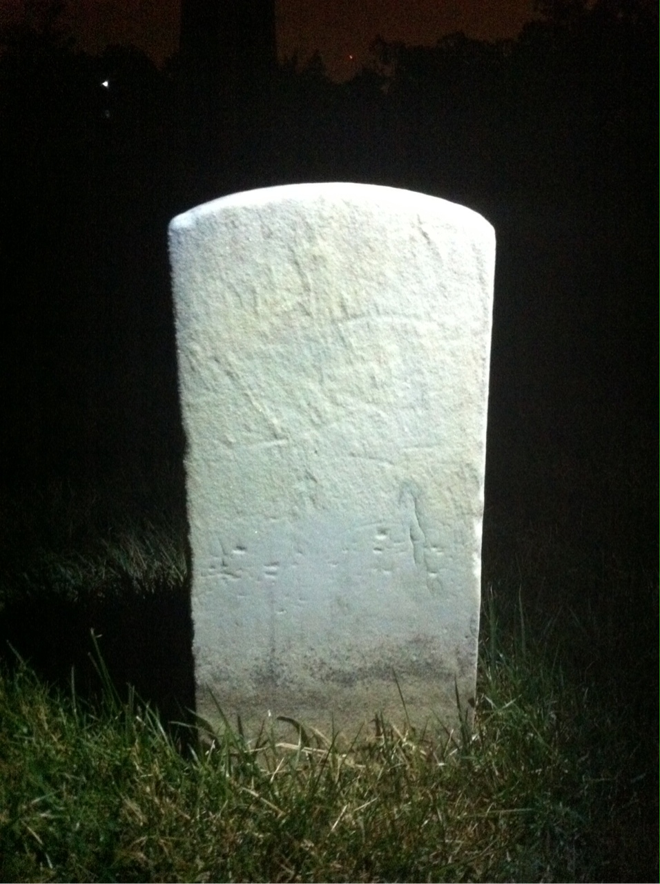 Back of headstone — William Morse