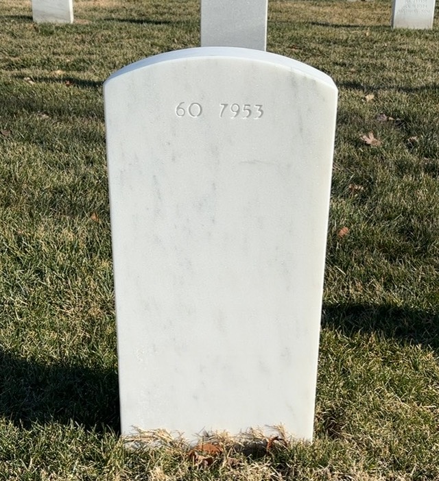 Back of headstone — Clinton Musil