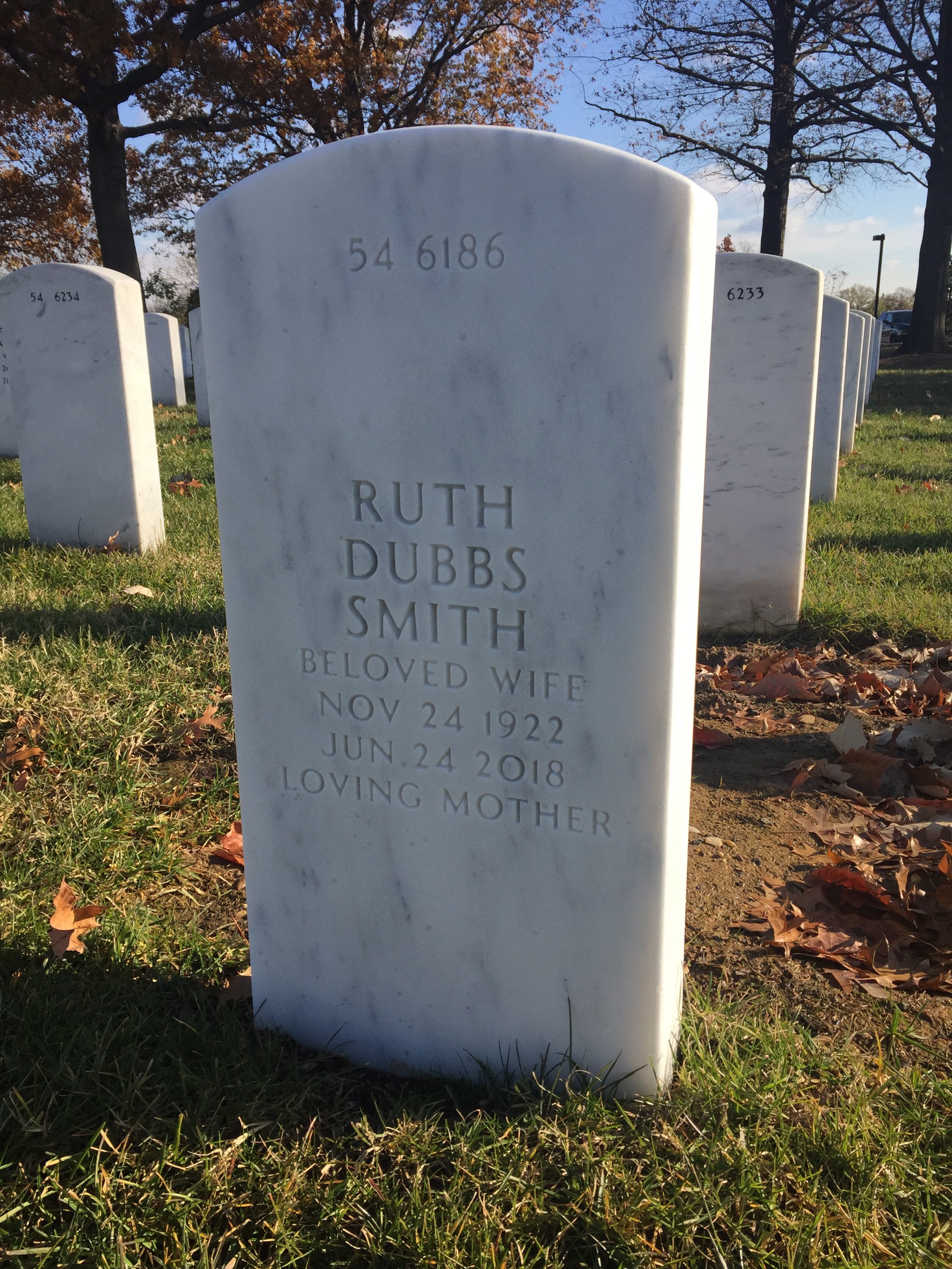 Back of headstone — James Smith