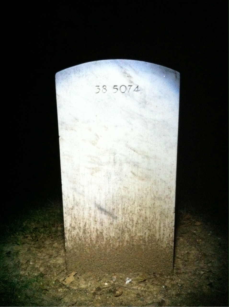 Back of headstone — John Mulroy