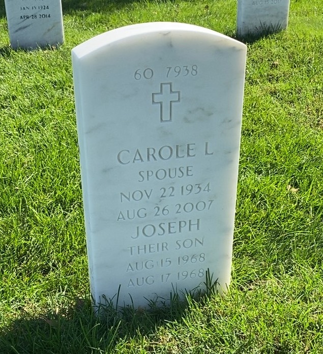 Back of headstone — Joseph Milkevitch