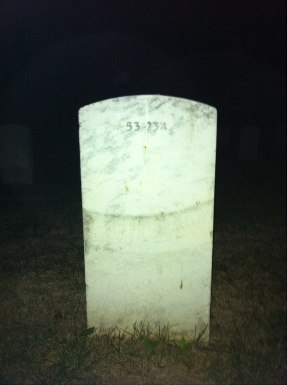 Back of headstone — Glenn Adkins