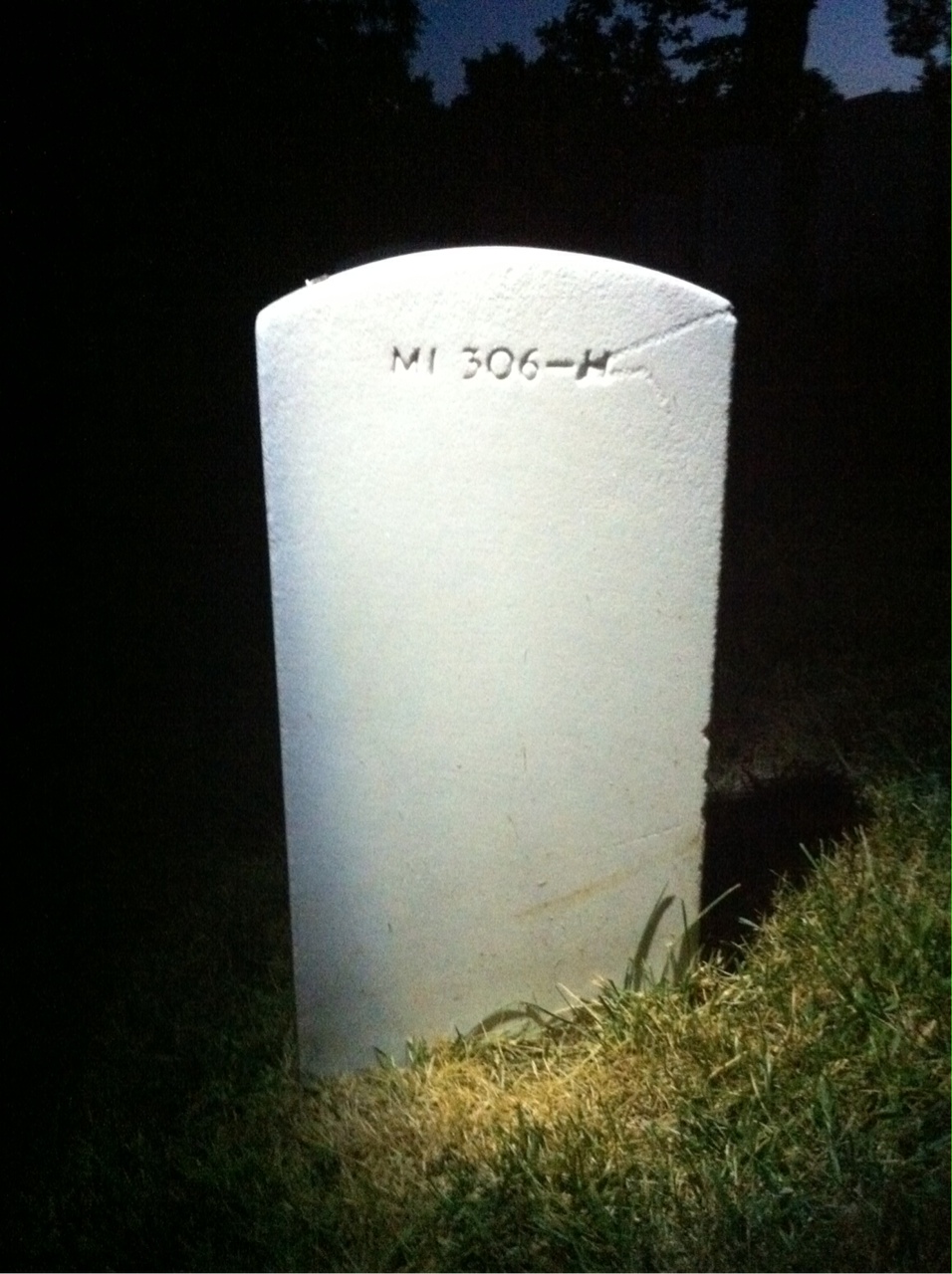Back of headstone — Robert Ballinger