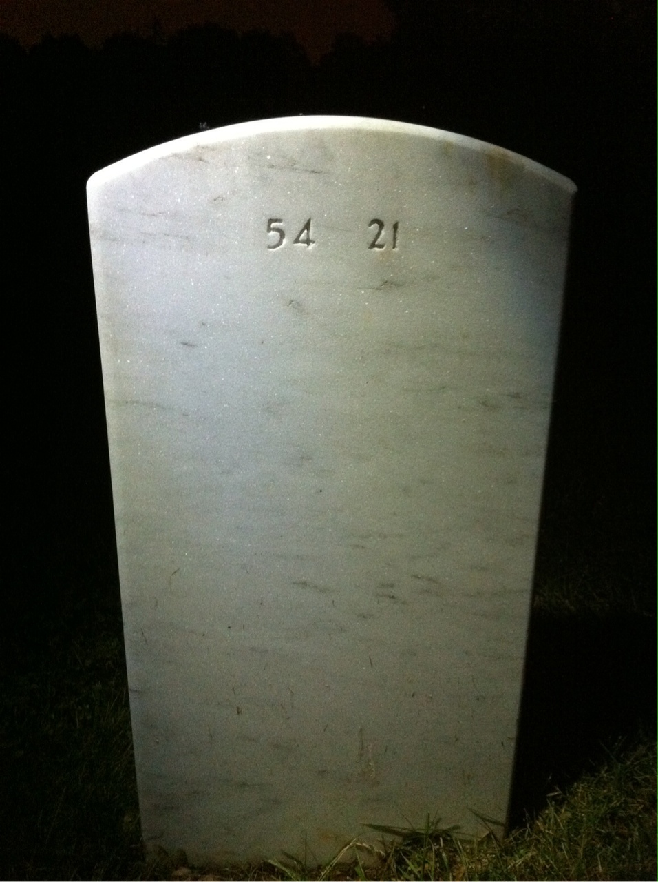 Back of headstone — Larry Willner