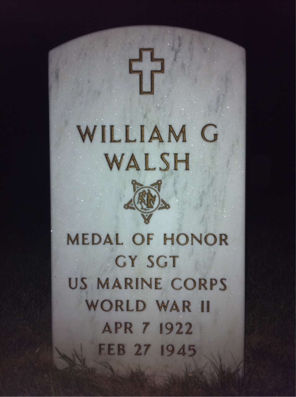 Headstone of William Gary Walsh