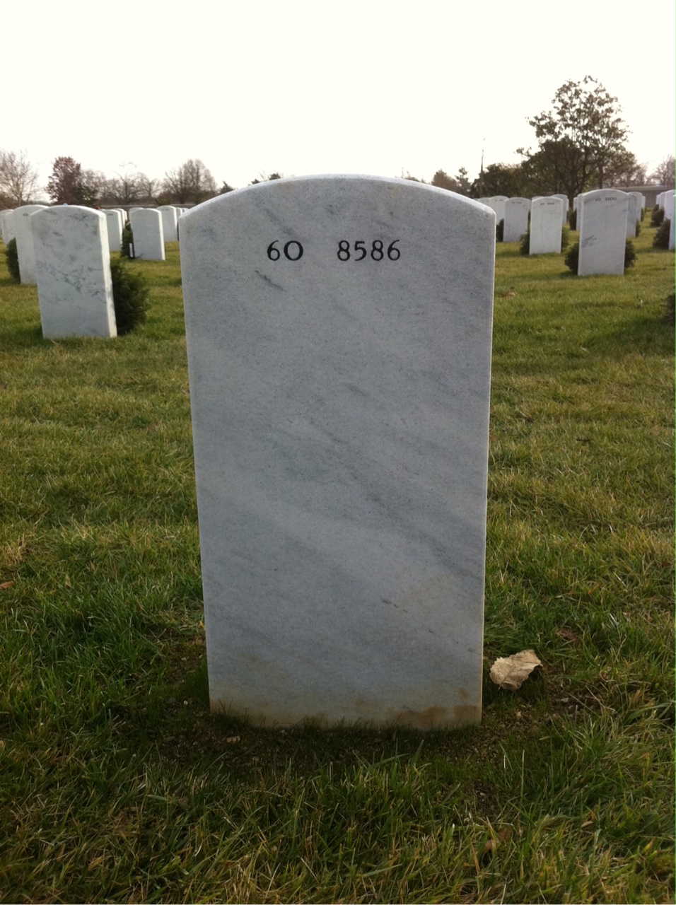 Back of headstone — Michael Kryder