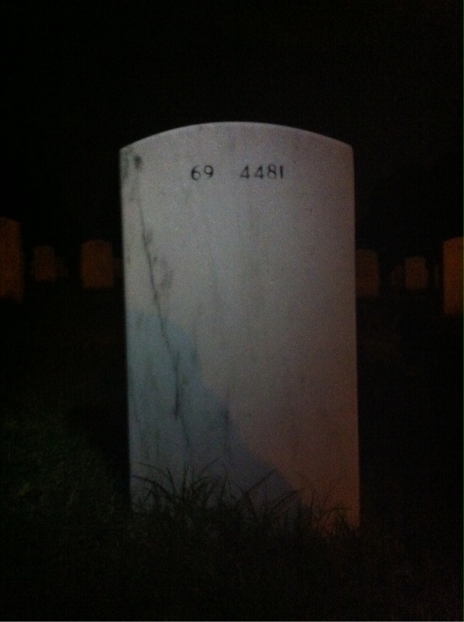 Back of headstone — Willie Banks