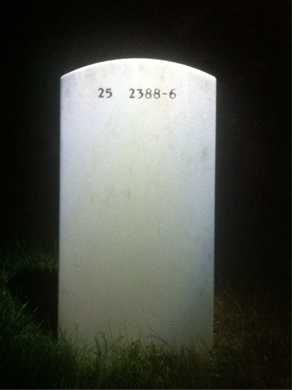 Back of headstone — Joseph Mac Kenna