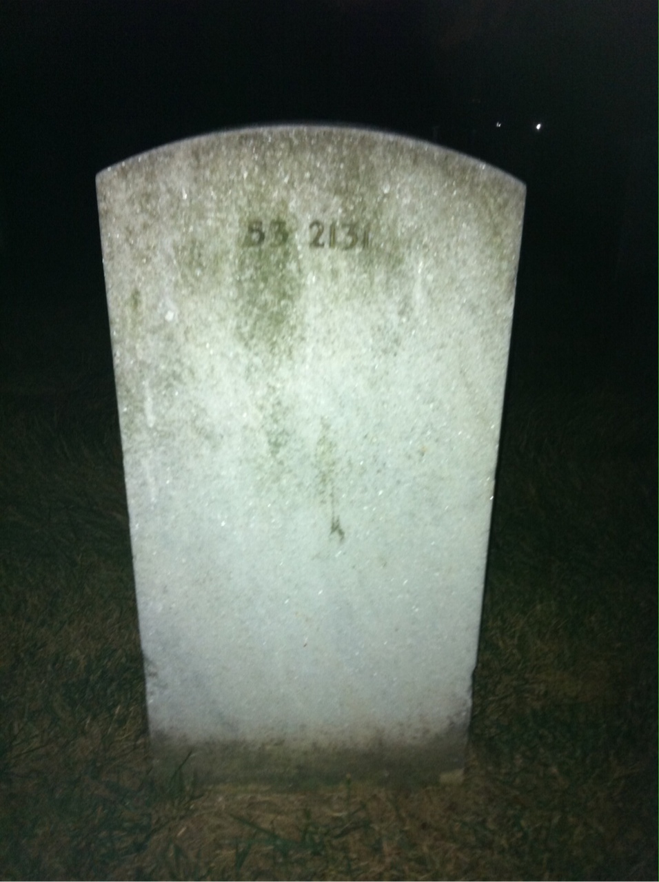 Back of headstone — Naaman Myers