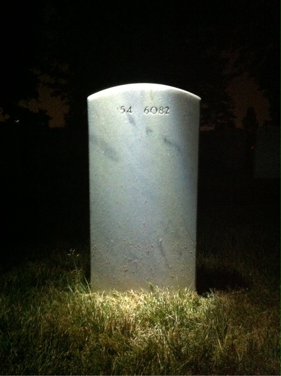 Back of headstone — William Waninger