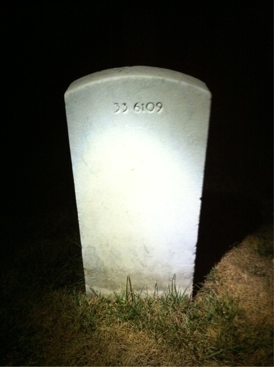 Back of headstone — Agnes Jones