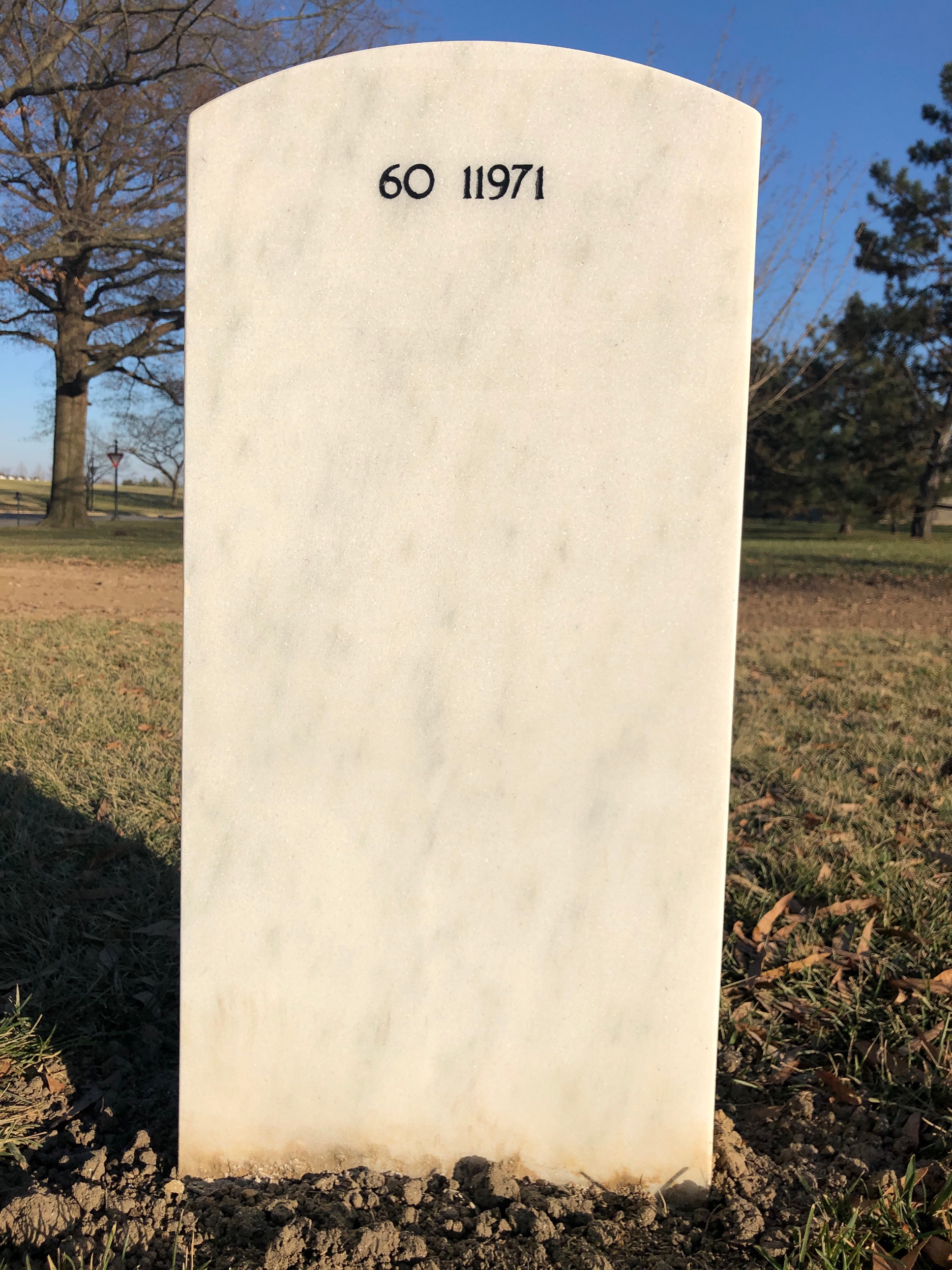 Back of headstone — Livingston Clough Hickling