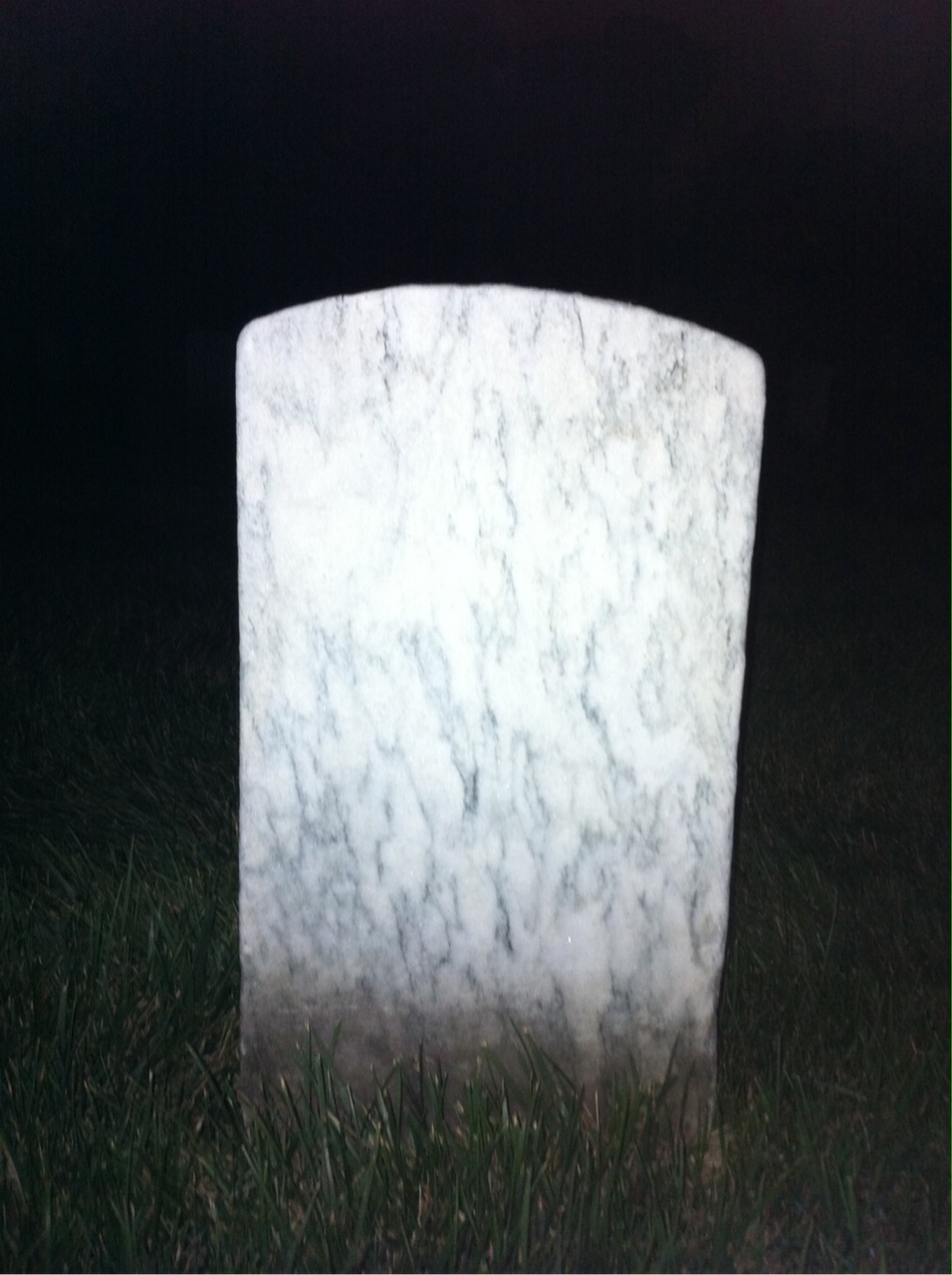 Back of headstone — Gilbert Bradford