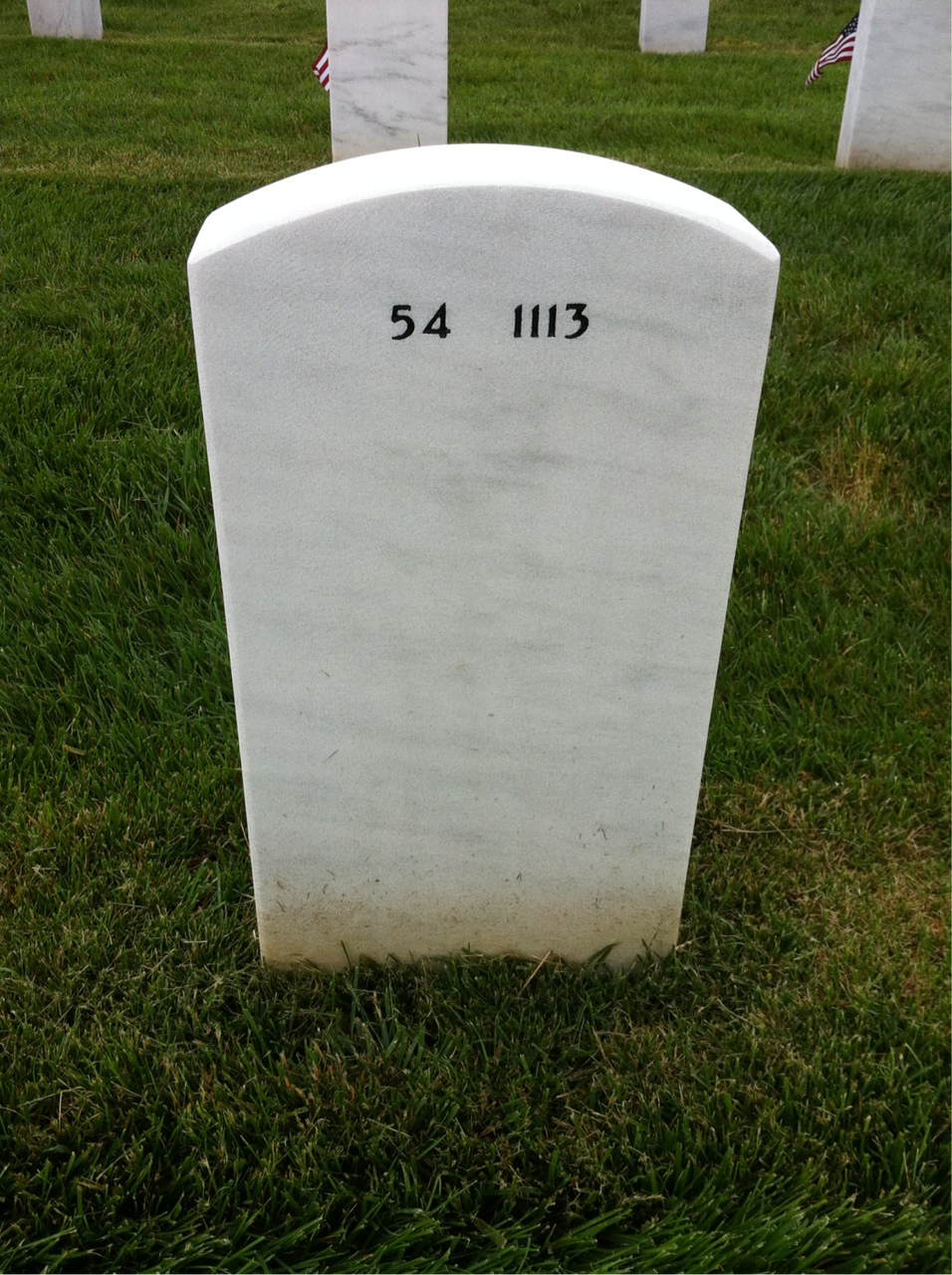 Back of headstone — Joseph Mayo