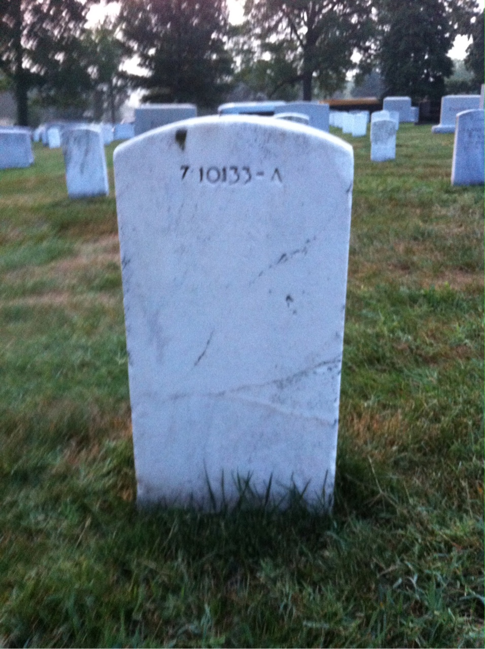 Back of headstone — William Bailey