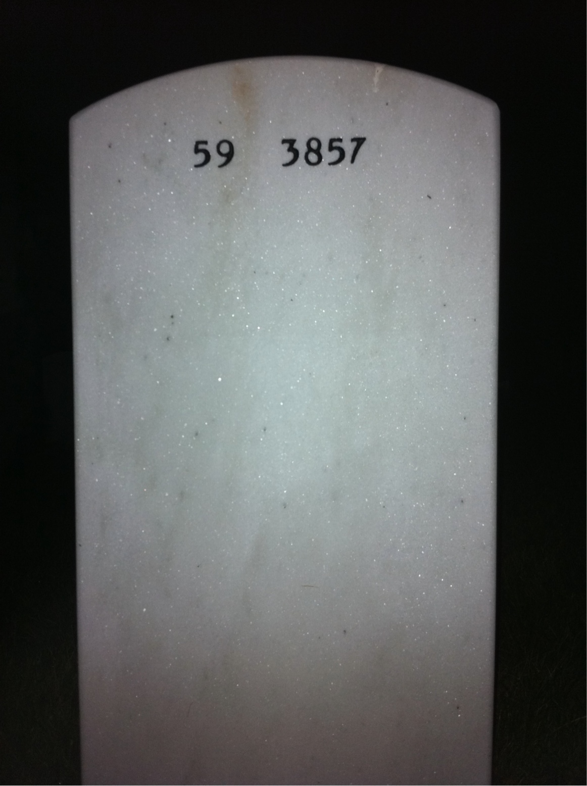 Back of headstone — Ben Avram