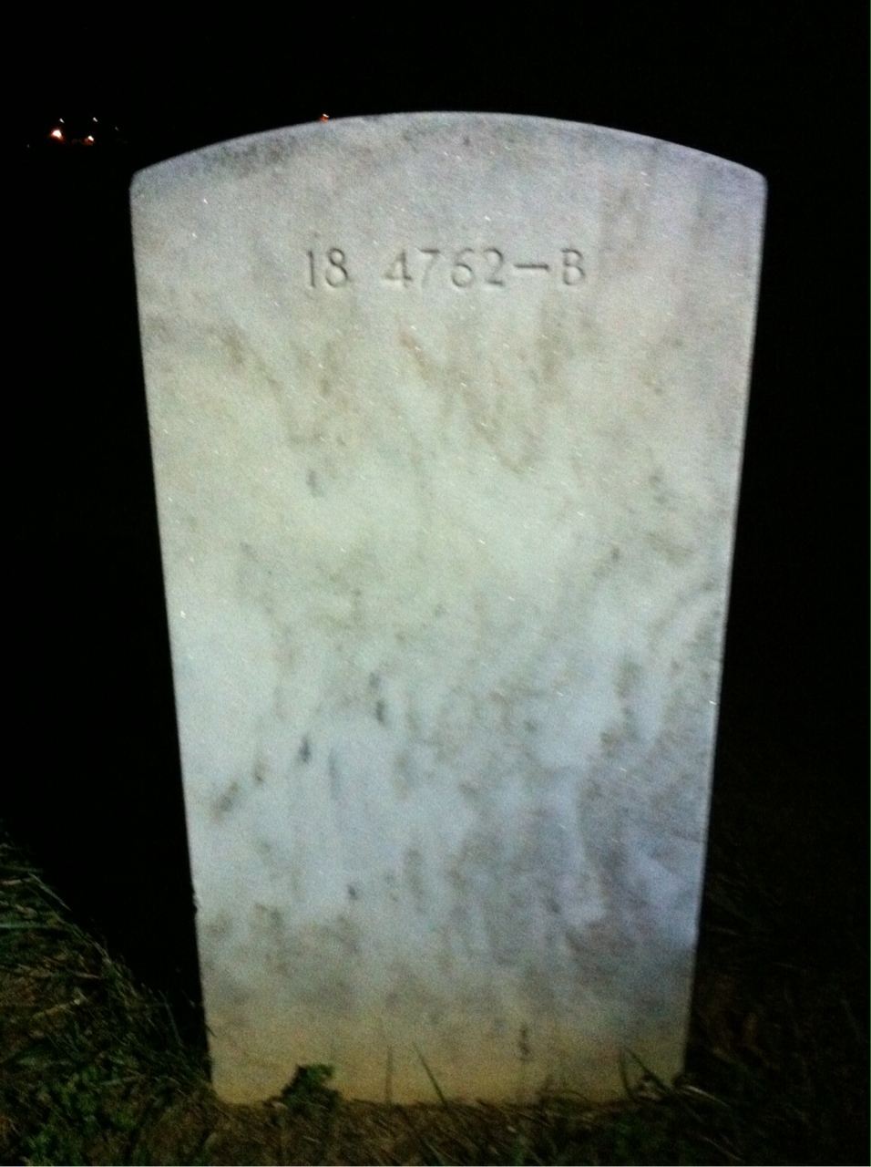 Back of headstone — Walter Conrad