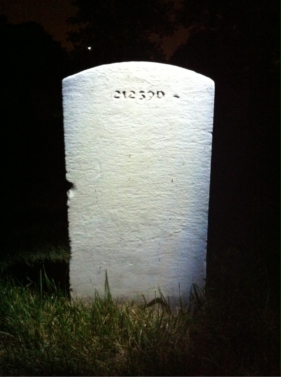 Back of headstone — Renzo Allen