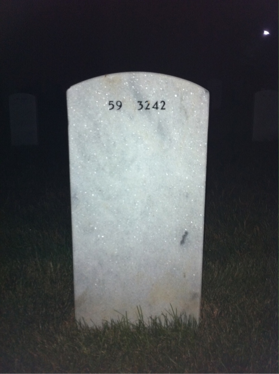 Back of headstone — Guy Spaulding