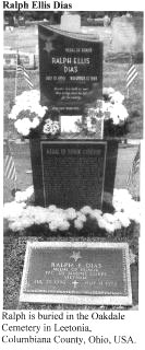 Headstone of Ralph Ellis Dias