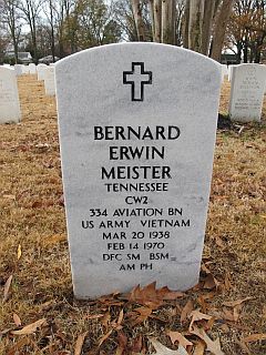 Headstone of Bernard Edwin Meister