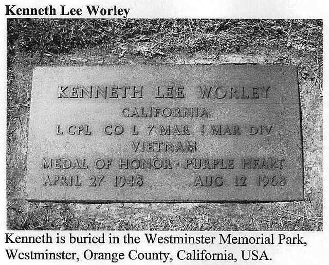 Headstone of Kenneth Lee Worley