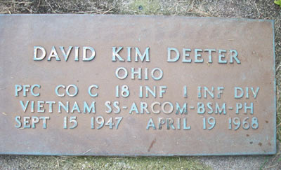 Headstone of David Kim Deeter