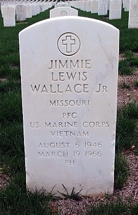 Headstone of Jimmie Lewis Wallace Jr.