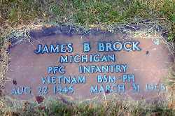 Headstone of James Barrett Brock