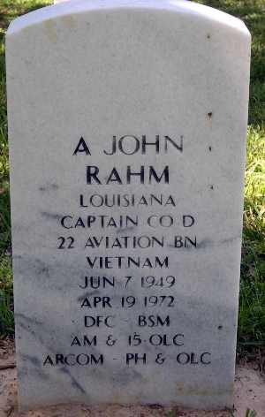 Headstone of Arnold John Rahm