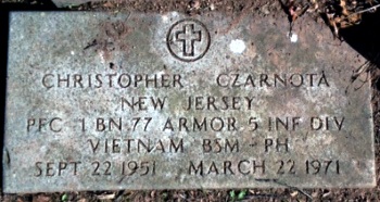 Headstone of Christopher Zeno Czarnota