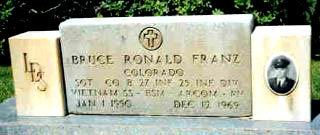 Headstone of Bruce Ronald Franz