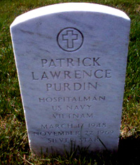 Headstone of Patrick Lawrence Purdin