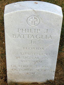 Headstone of Philip J Battaglia Jr.