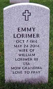 Headstone of William Lorimer IV